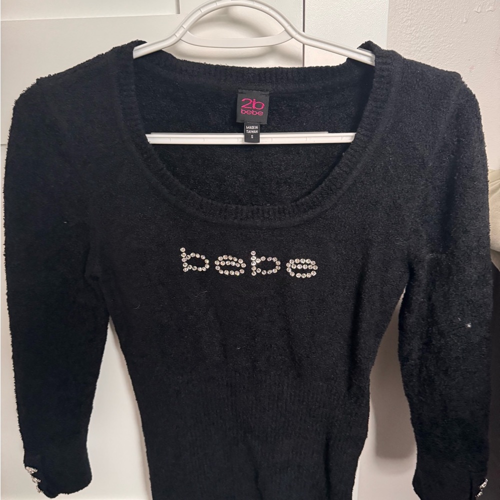 2b bebe Black Women's Sweater blouse.